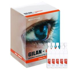 Dung dịch nước mắt nhân tạo Gilan Ultra Comfort - Nước nhỏ mắt khô - Hộp 30 ống tiện lợi, không chứa chất bảo quản